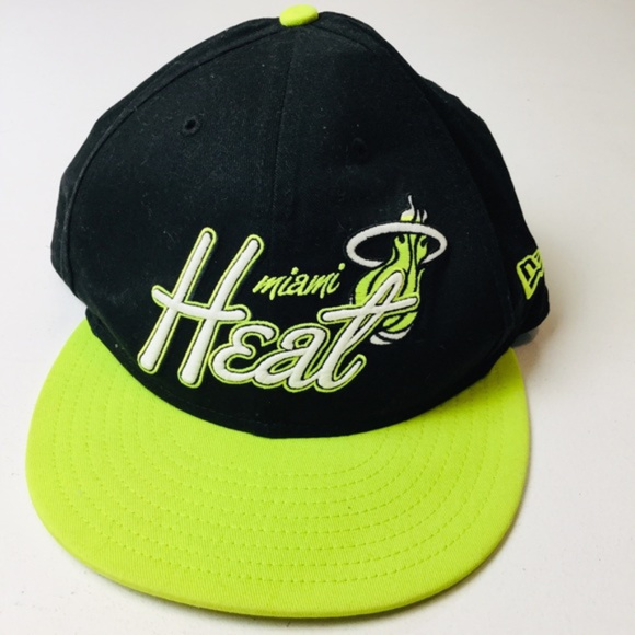 NBA Other - NBA Miami Heat Black Yellow Basketball Cap Hat